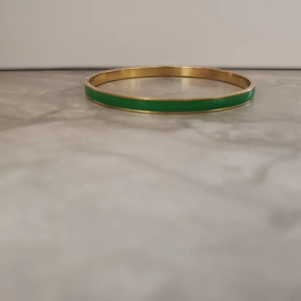 💚 Vintage Y2k 00s 2000's J. Crew Bright Spring Green Skinny Bangle 💚